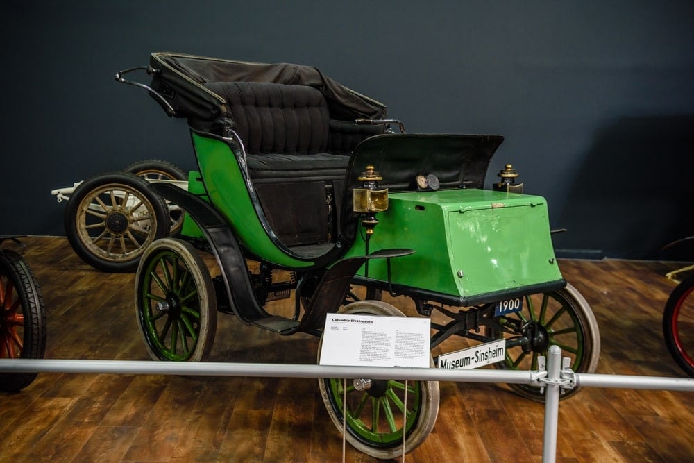 Voiture électrique Green Columbia de 1900.