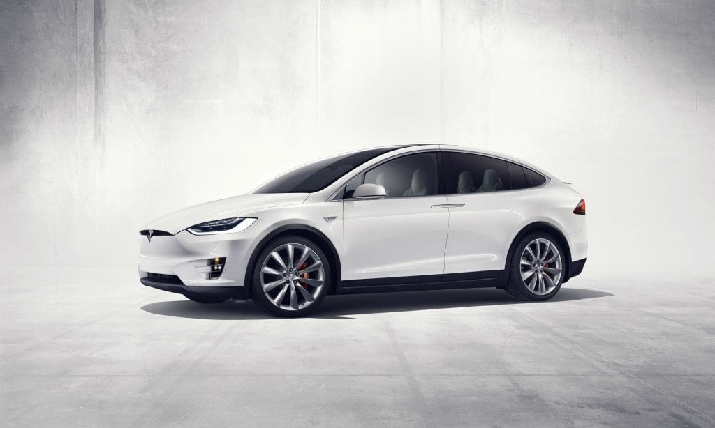 Tesla Model X blanche